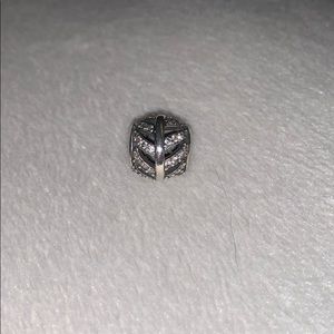 Pandora silver leaf charm